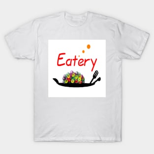 New Eatery Logo on White Background T-Shirt